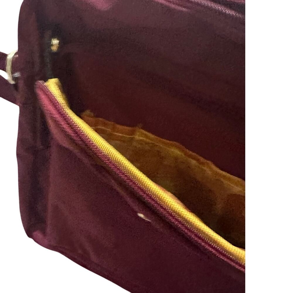 Samantha Brown Wine Burgundy Nylon Adjustable Travel Crossbody Clutch Bag NWOT - Picture 8 of 9